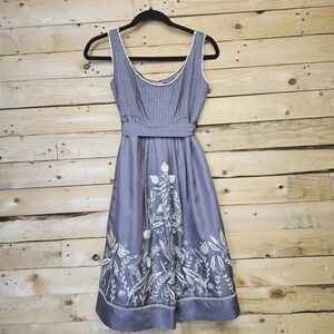 Yoana Baraschi Dress 2 Silk Purple Floral Embroidery Castlecore Balletcore